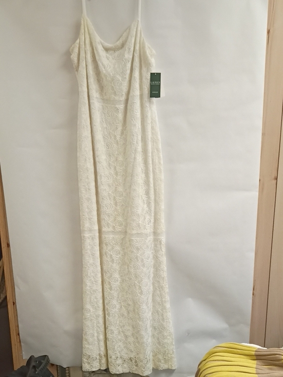 Lauren Ralph Lauren Dresses & Skirts - Lauren Ralph Lauren Ivory Lace Cowl-Neck Wedding Maxi Dress